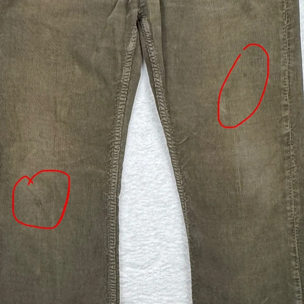 Banana Republic Corduroy Pants Mens 35x32‎ Green Gorpcore Straight Leg 0879